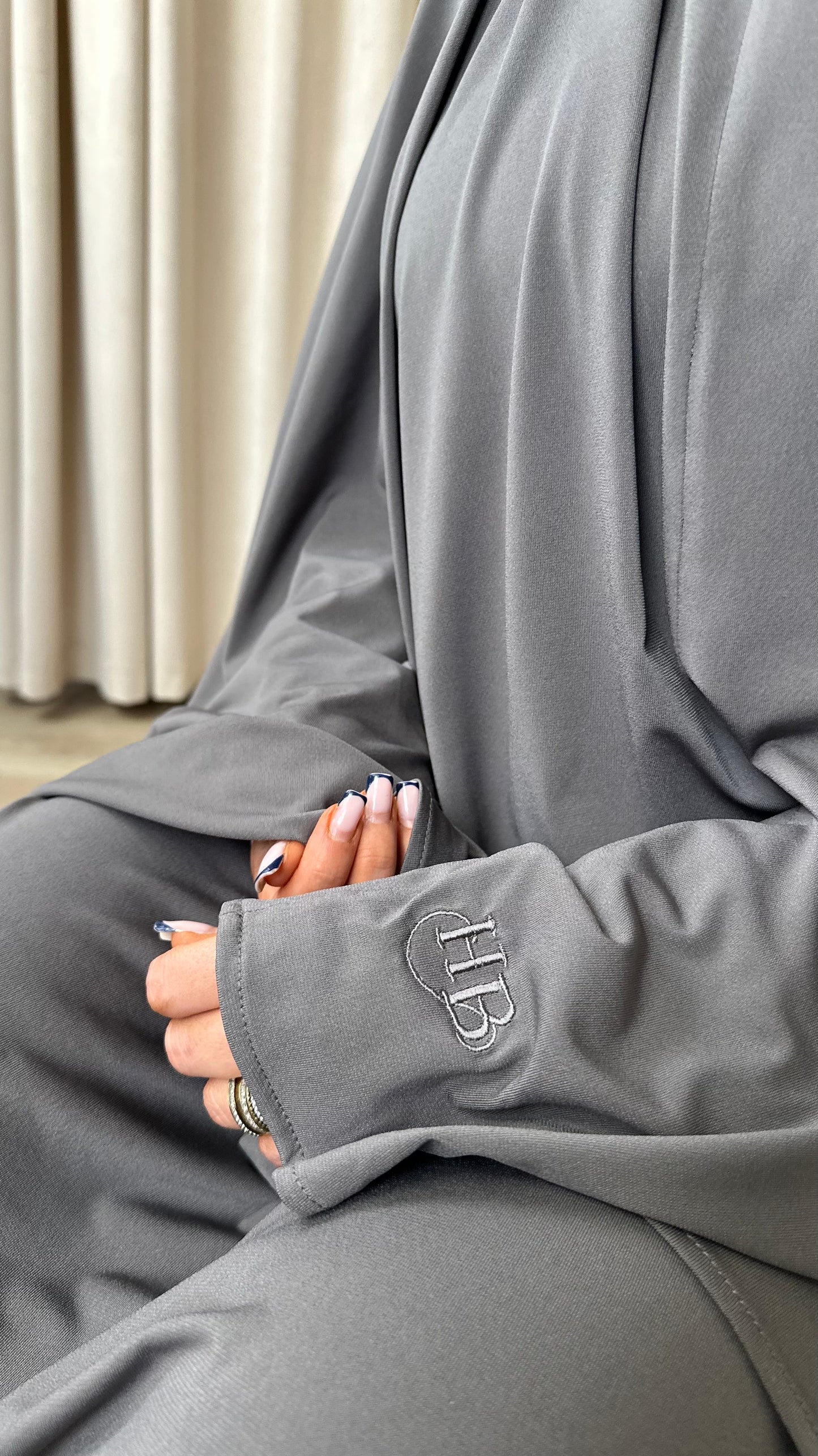 Khimar Abaya Set - Ash