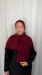 Premium Jersey Hijab - Ruby