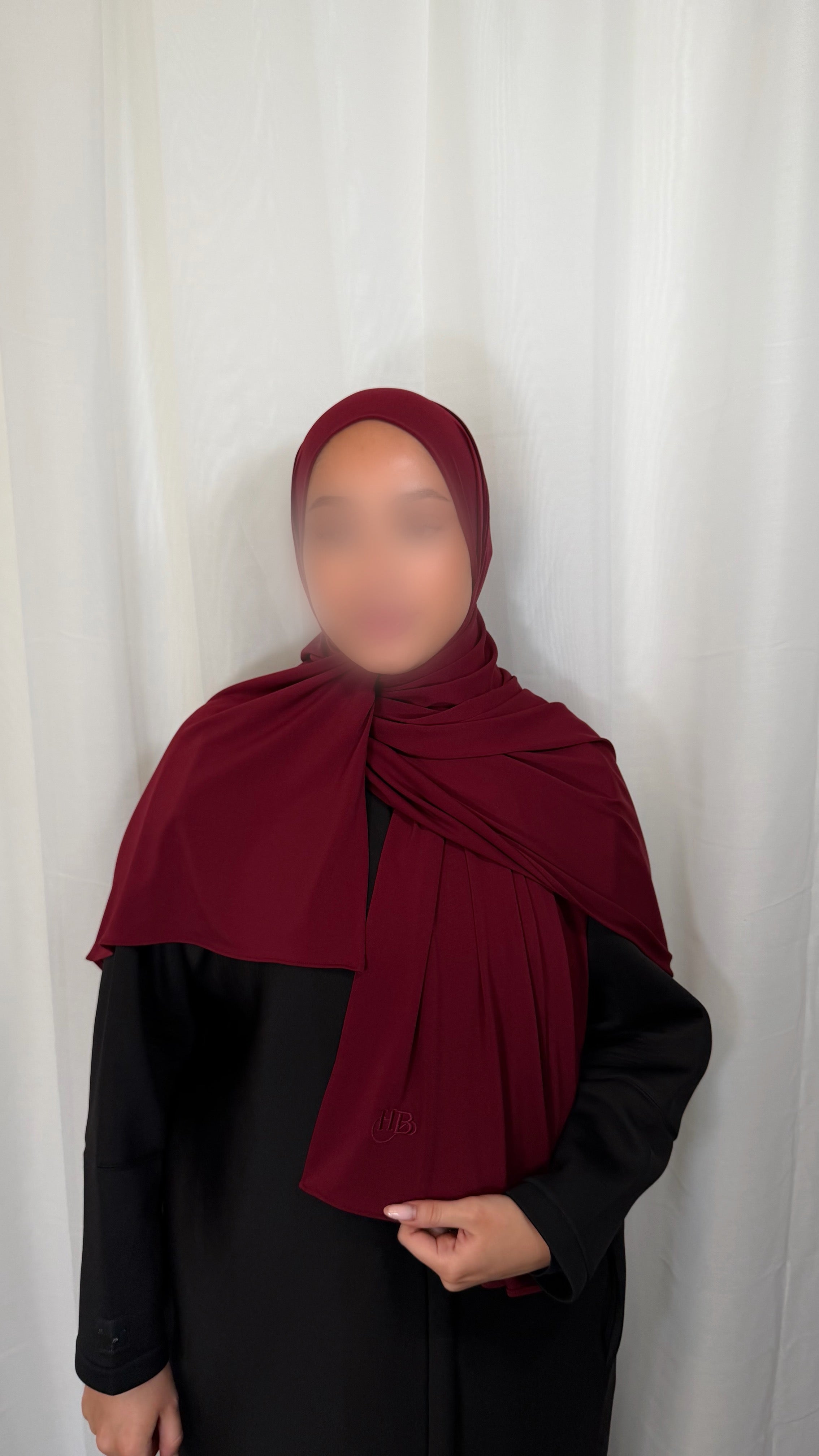 Premium Jersey Hijab - Ruby