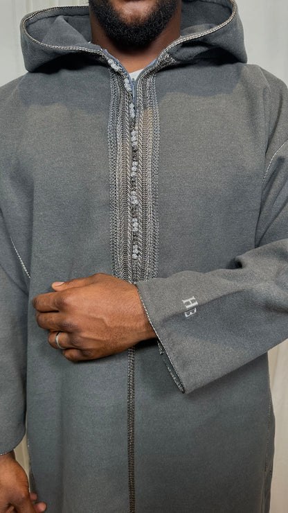 Bilad "Luxe" Djellaba - Slate Grey