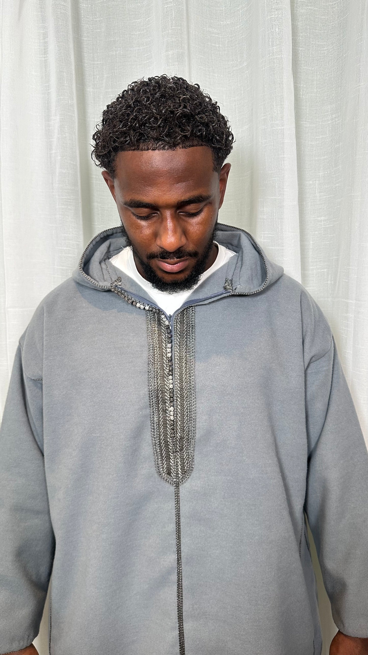 Bilad "Luxe" Djellaba - Cool Grey