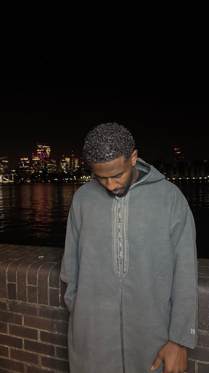 Bilad "Luxe" Djellaba - Slate Grey