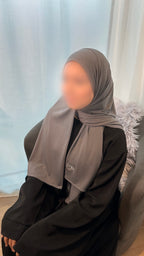 Premium Jersey Hijab - Coal