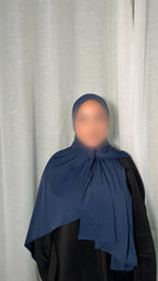 Bamboo Jersey Hijab - Sapphire