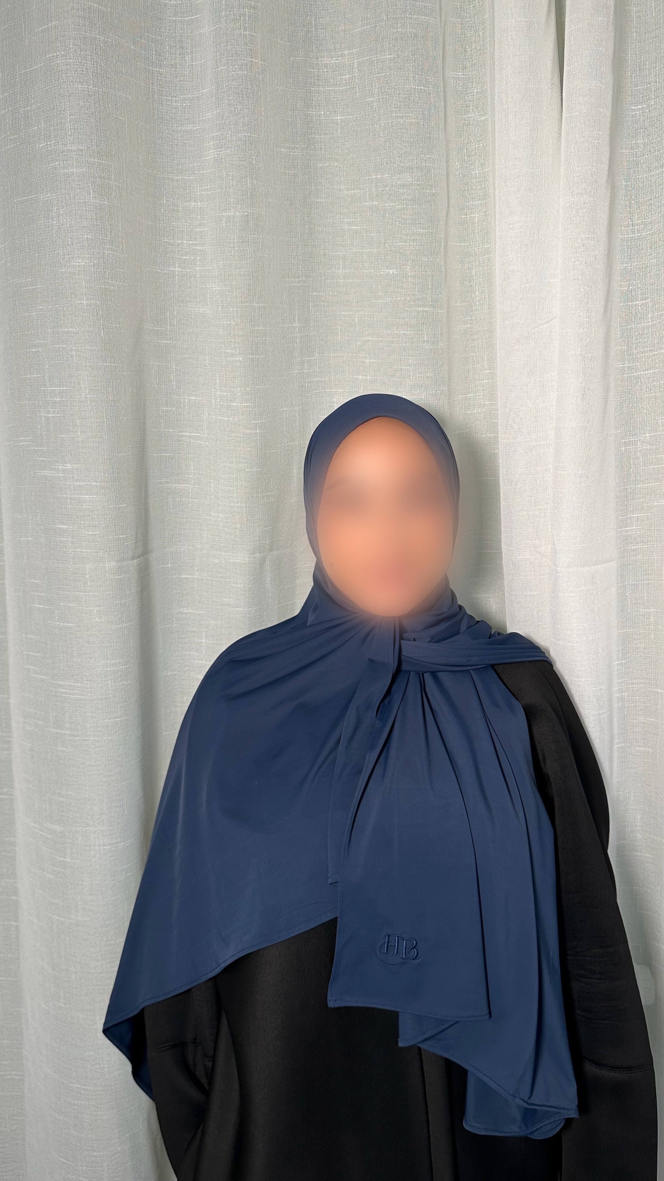 Bamboo Jersey Hijab - Sapphire