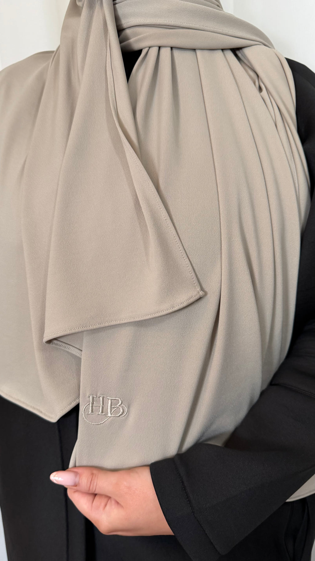 Premium Jersey Hijab - Stone