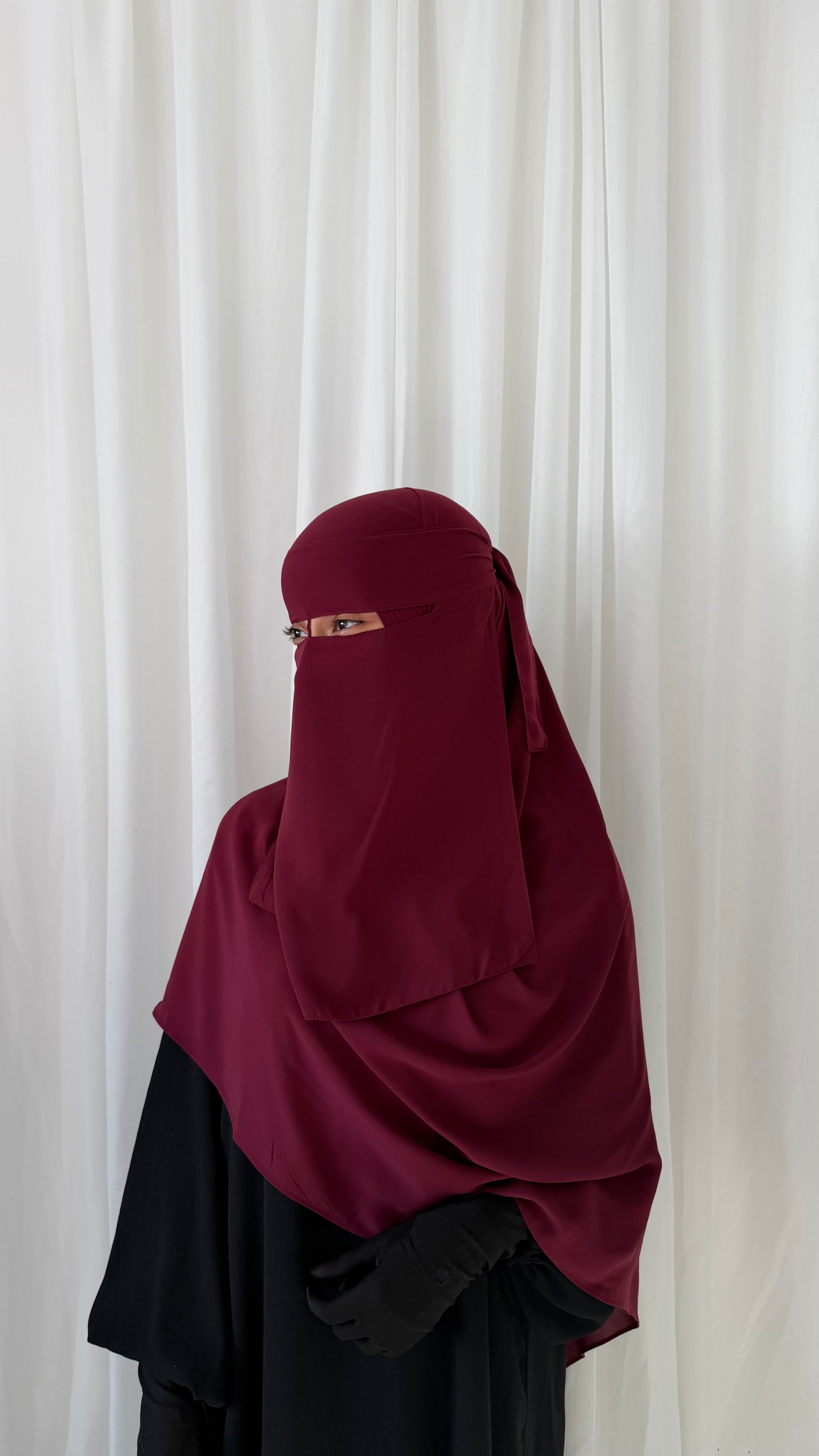 Niqab set - Cherry
