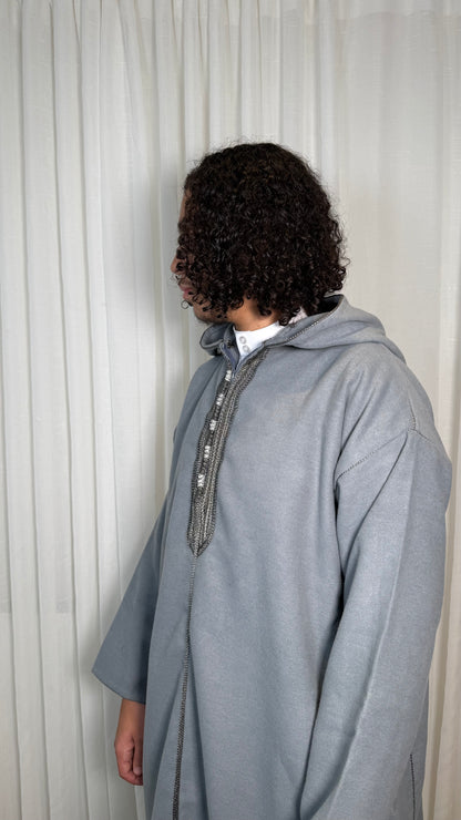 Bilad "Luxe" Djellaba - Cool Grey
