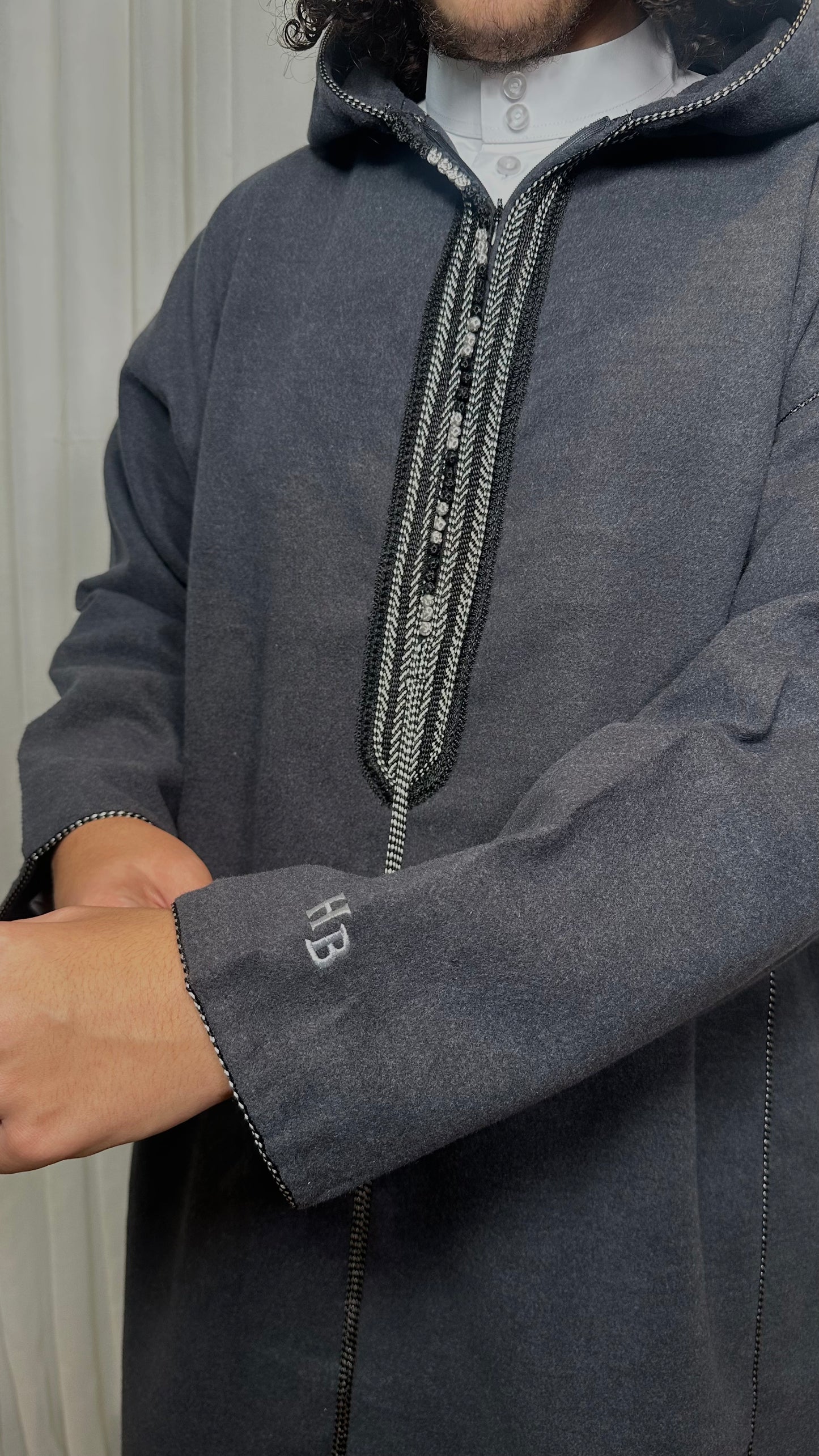 Bilad "Luxe" Djellaba - Onyx