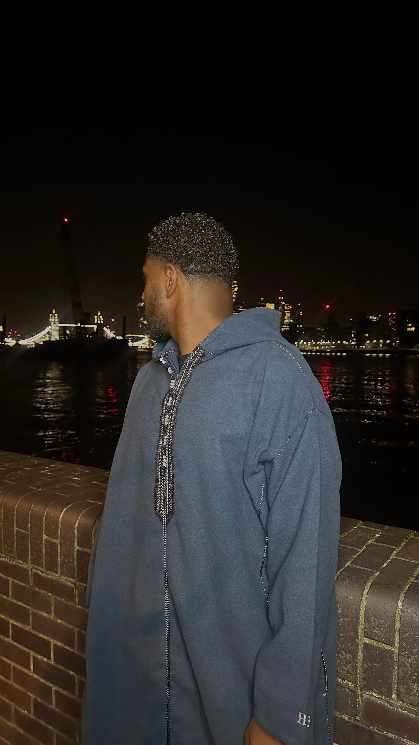 Bilad "Luxe" Djellaba - Deep Sea