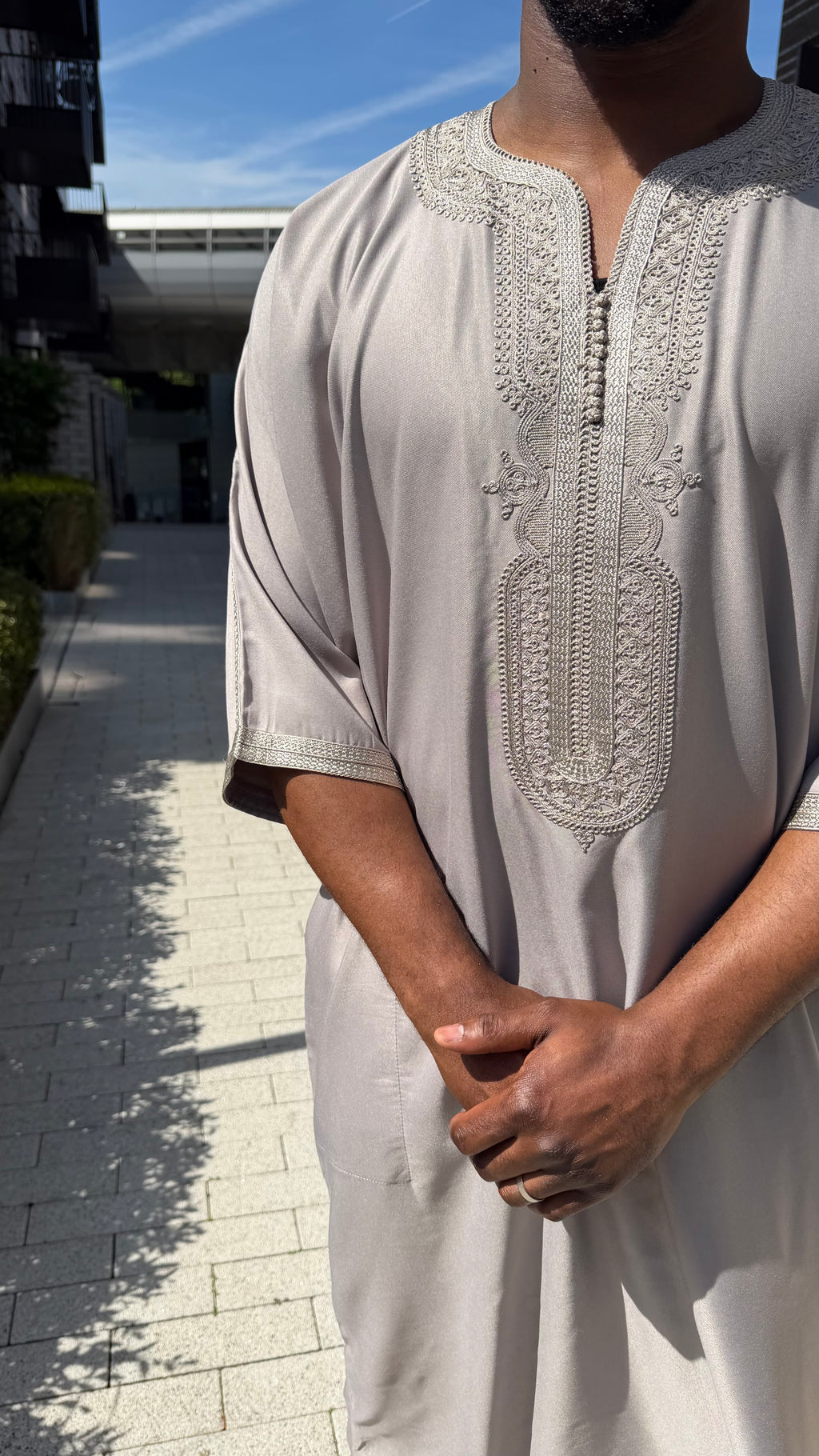 Premium Bilad Gandoura - Stone