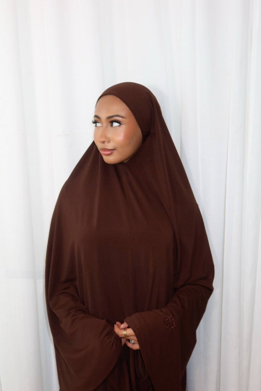 Khimar Abaya Set - Espresso