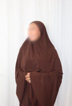 Khimar Abaya Set - Espresso