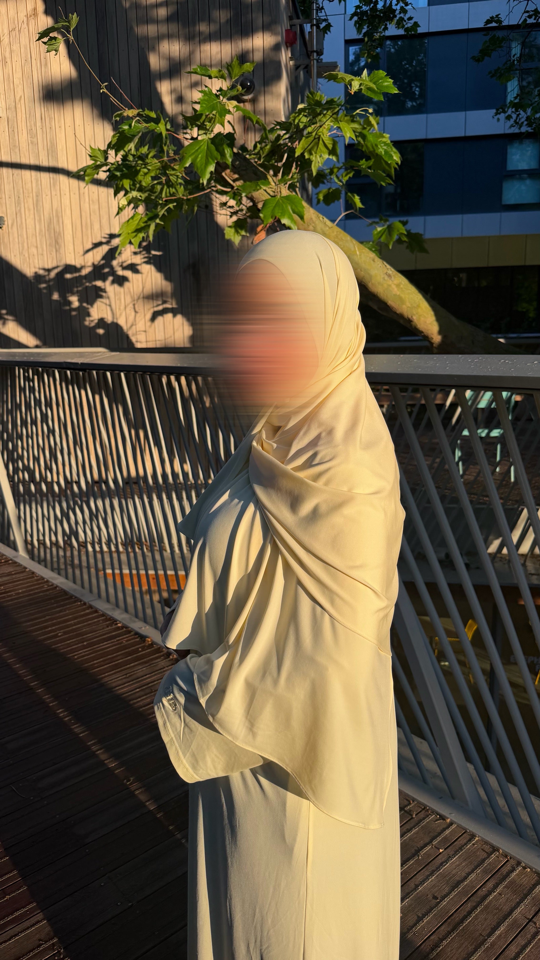 Hijab Abaya set - Butter yellow
