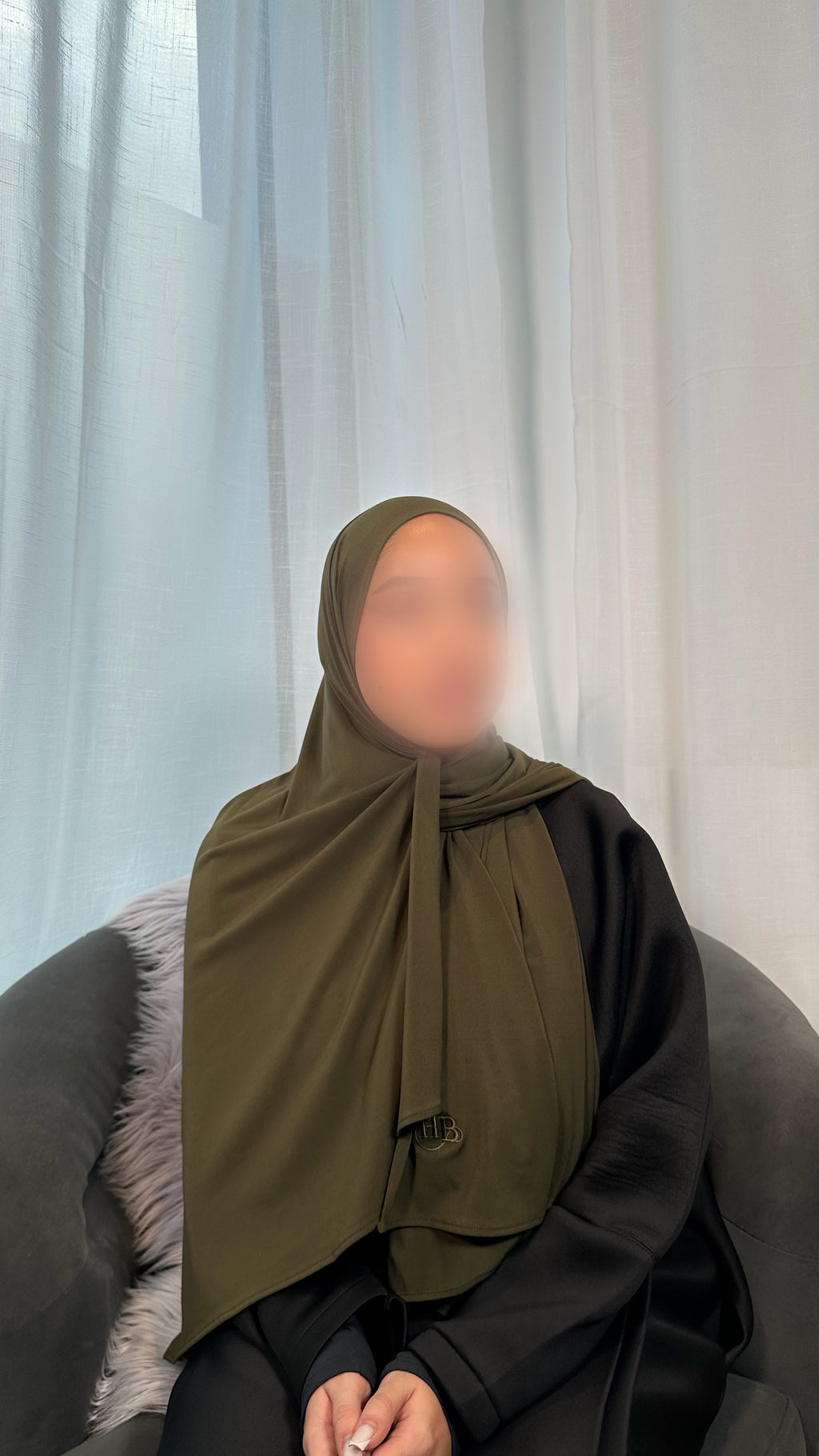 Premium Jersey Hijab - Forest