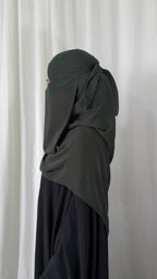Nose string niqab set - Emerald