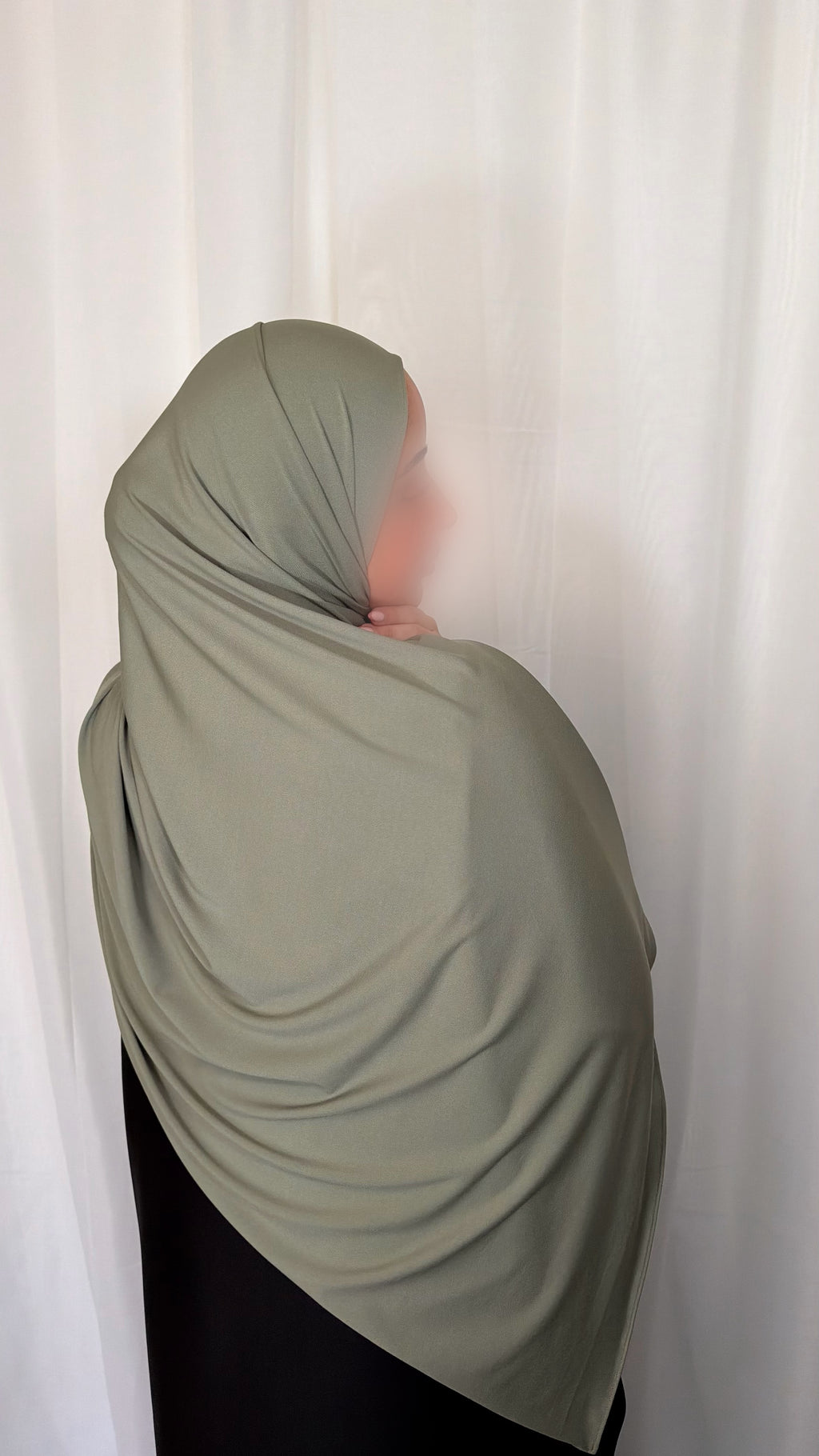 Premium Jersey Hijab - Sage