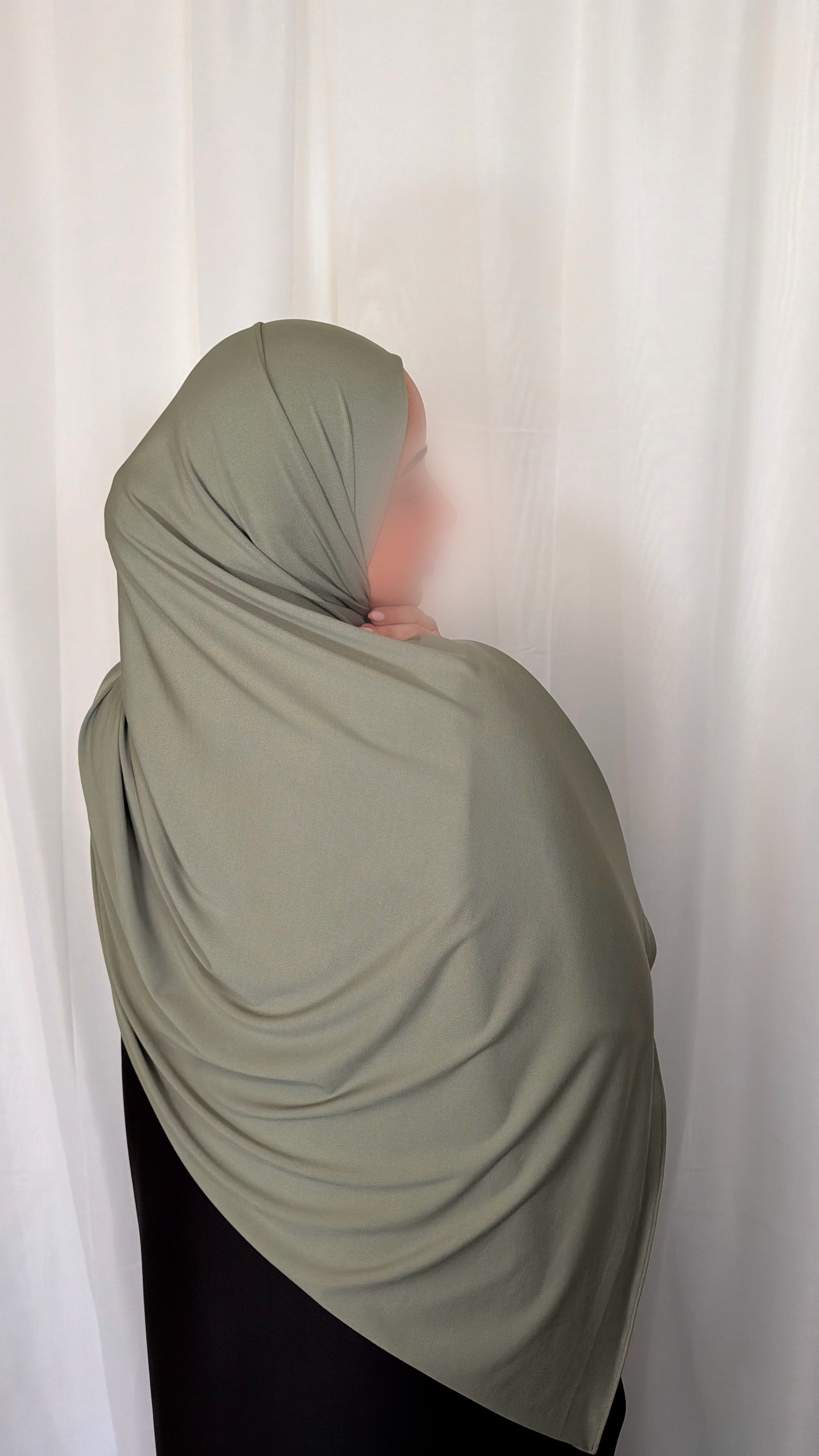 Premium Jersey Hijab - Sage
