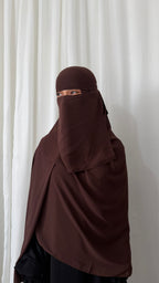 Maxi niqab set - Walnut