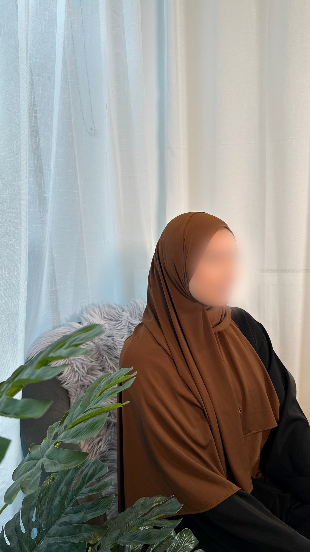 Premium Jersey Hijab - Mocha