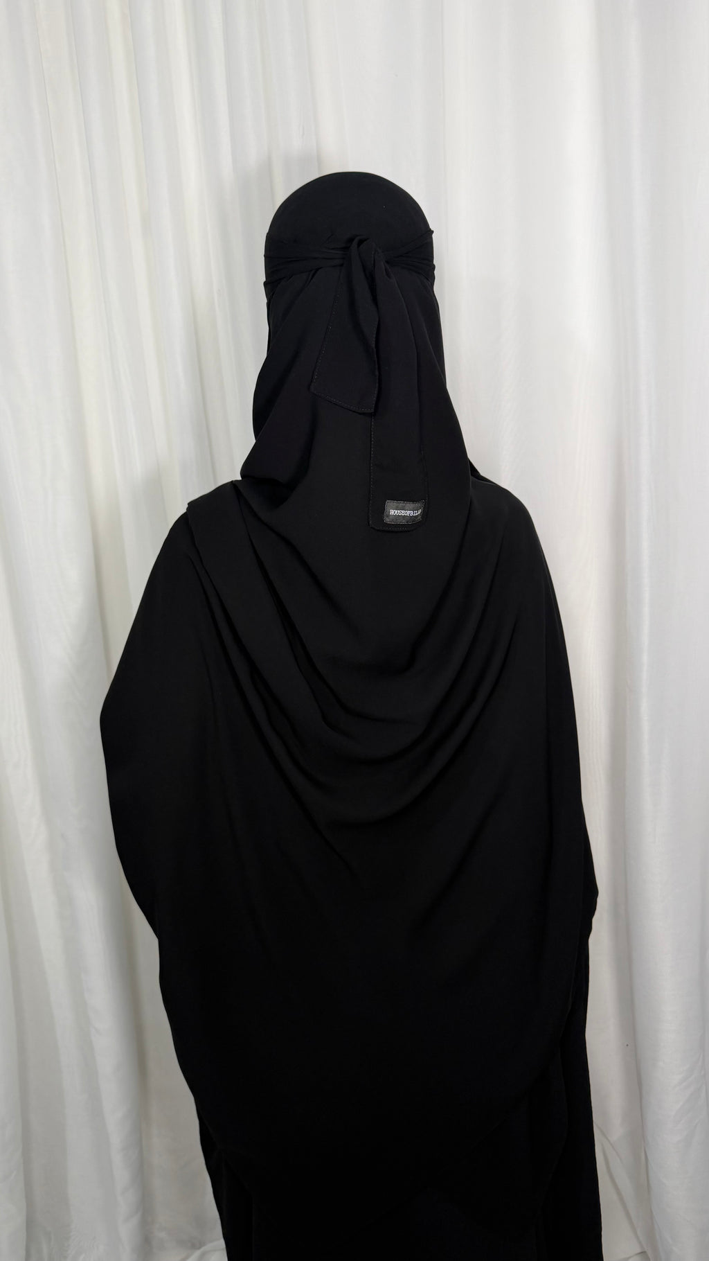 Maxi nose string niqab set- Black