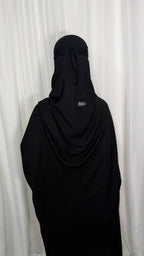 Maxi nose string niqab set- Black