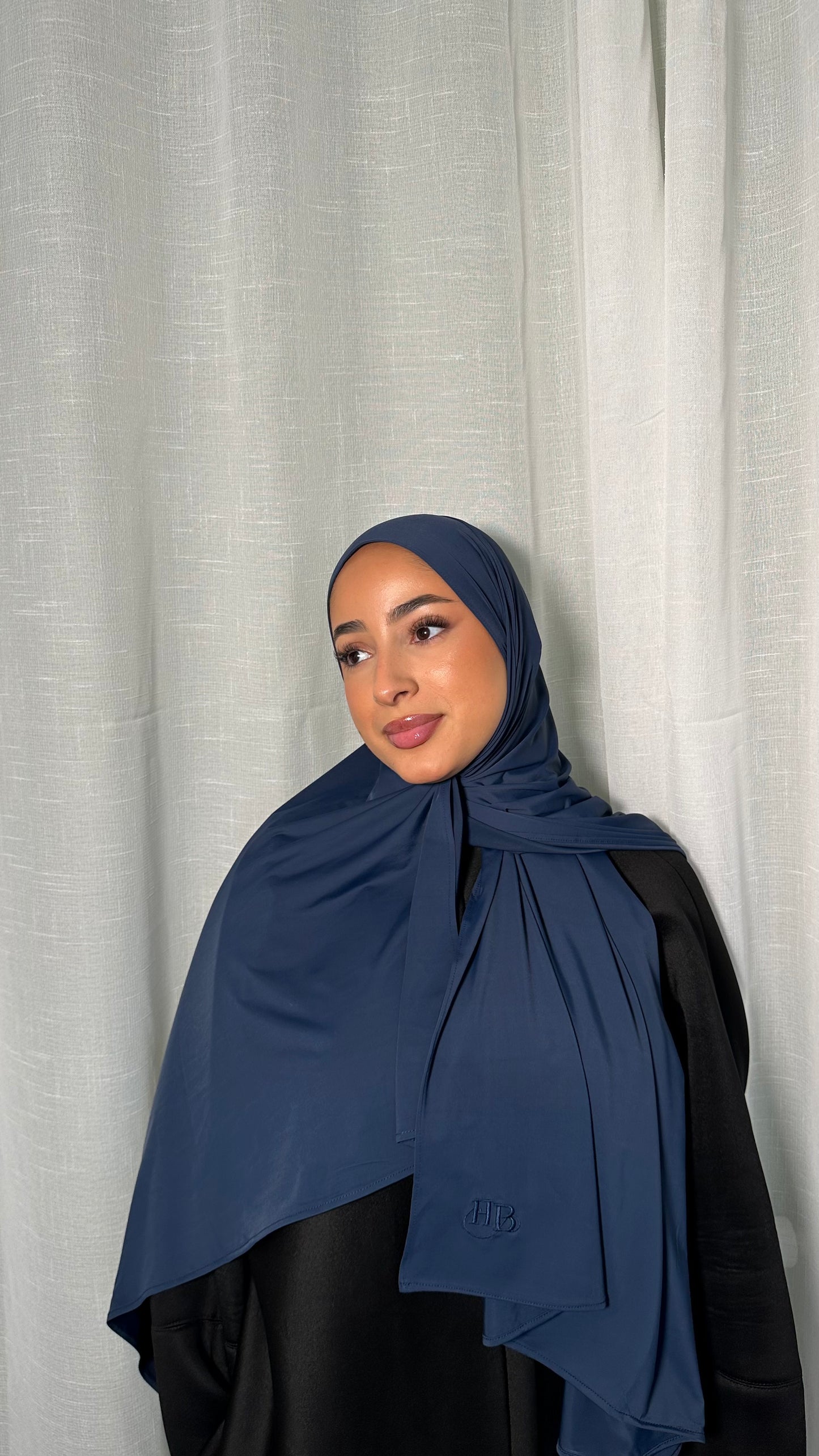 Bamboo Jersey Hijab - Sapphire