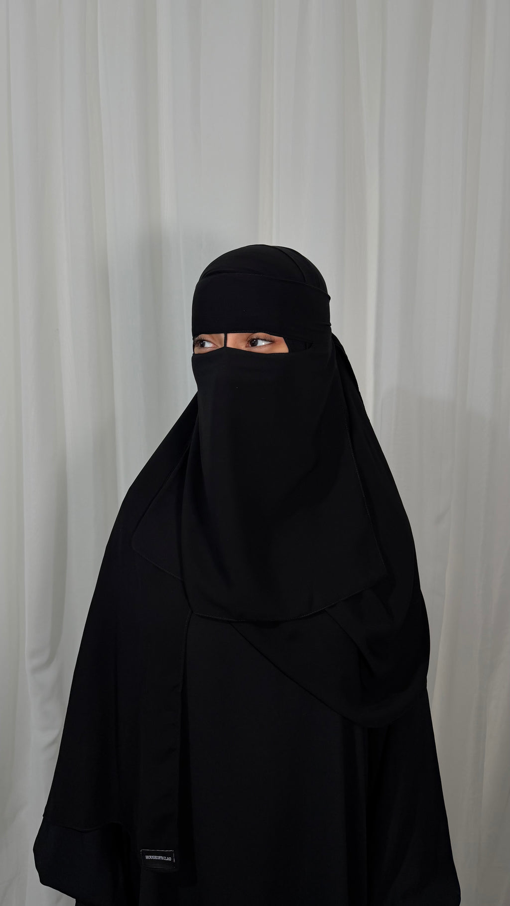 Nose string niqab set - Black