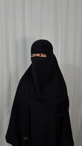 Nose string niqab set - Black