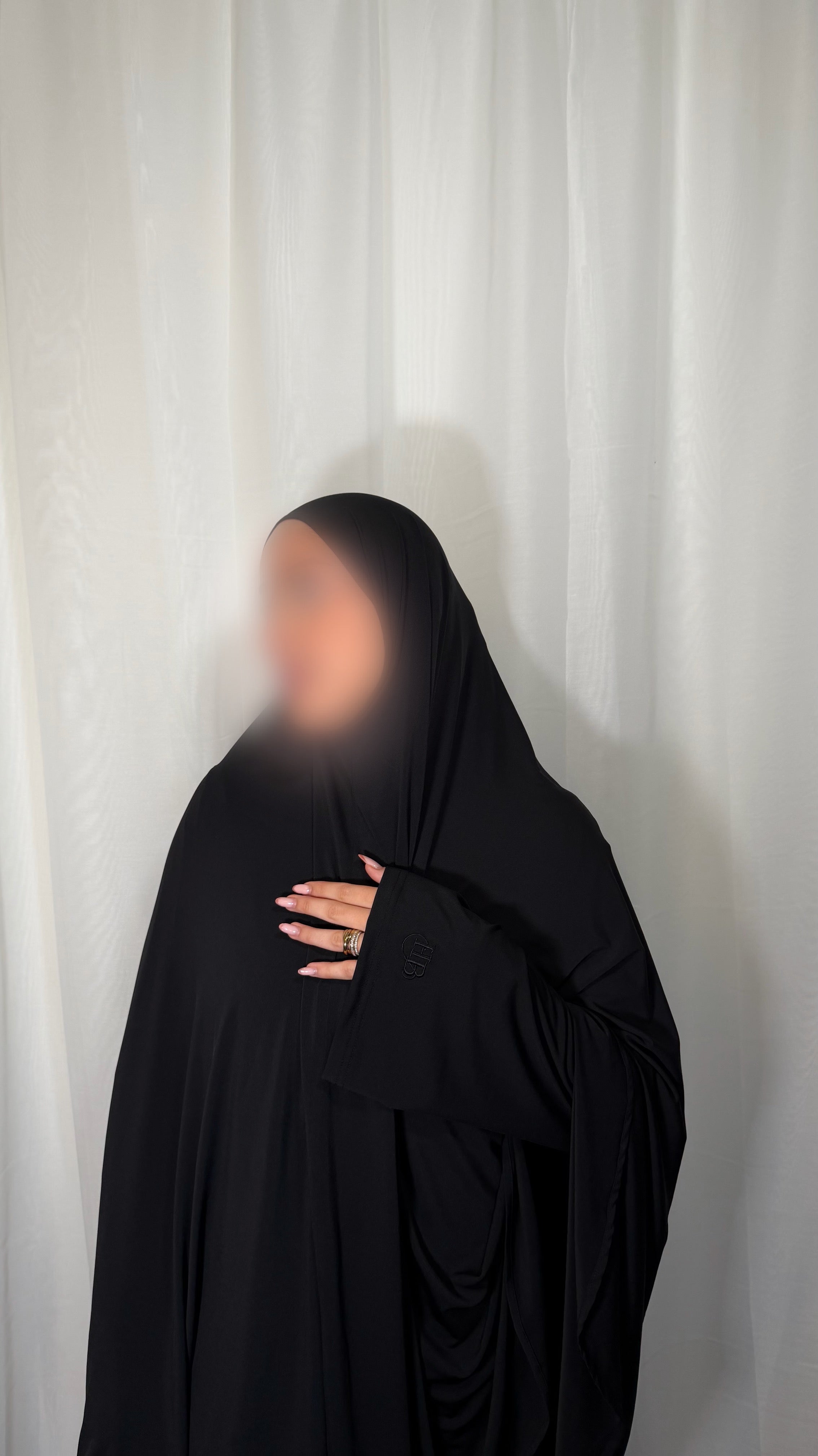 Khimar Abaya Set - Noir