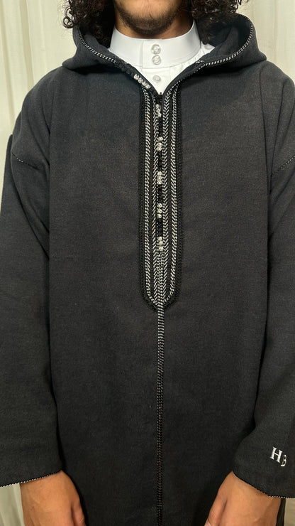 Bilad "Luxe" Djellaba - Onyx