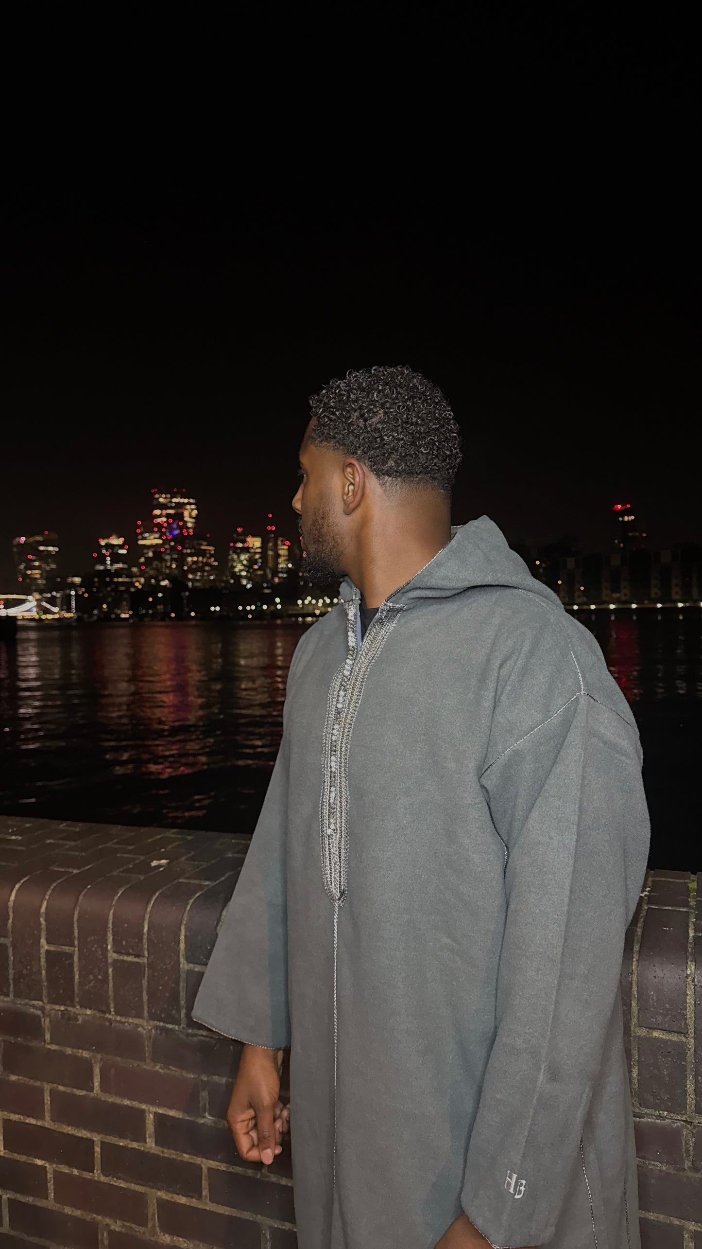 Bilad "Luxe" Djellaba - Slate Grey