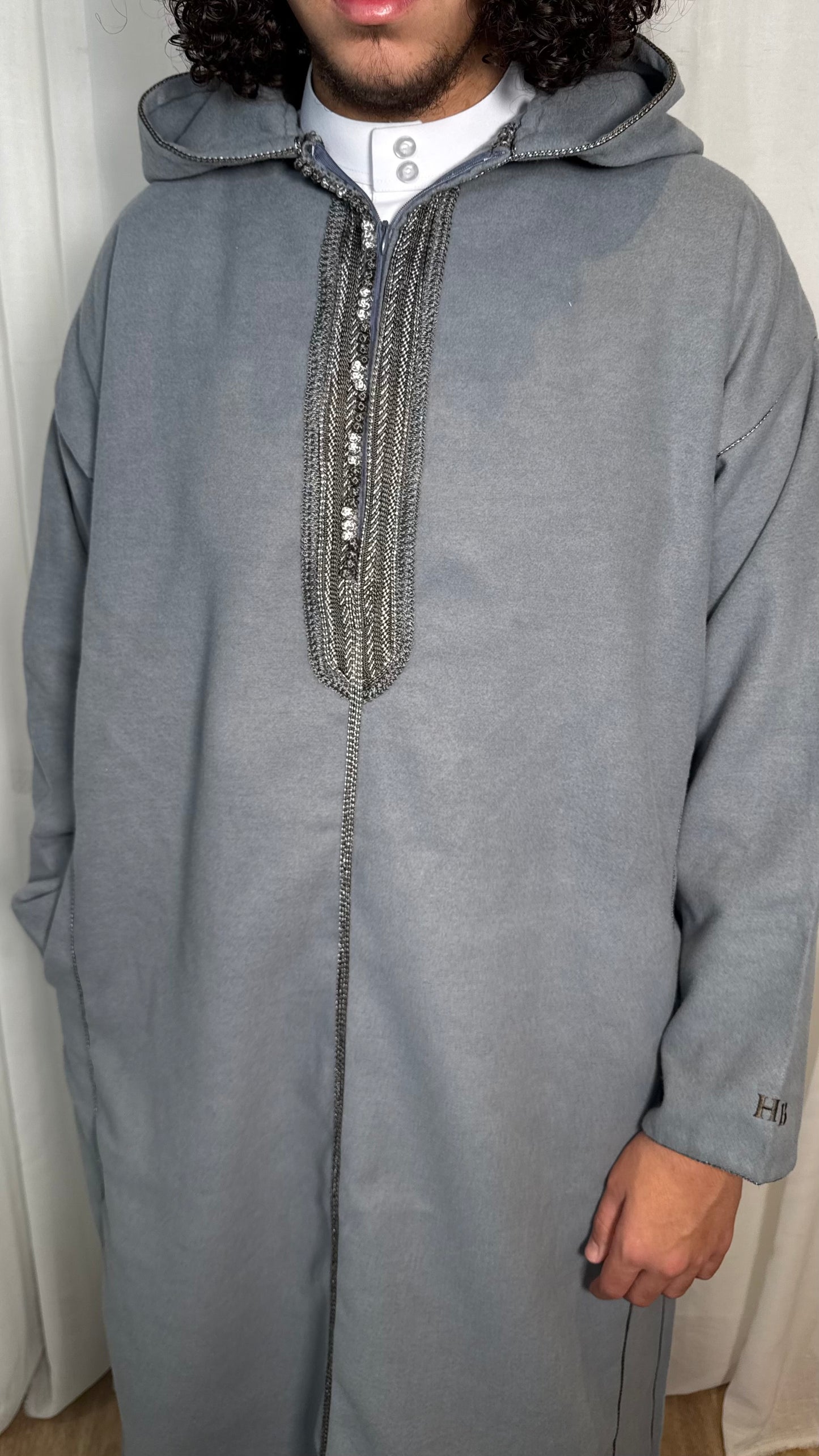 Bilad "Luxe" Djellaba - Cool Grey