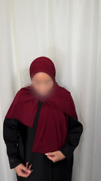 Premium Jersey Hijab - Ruby