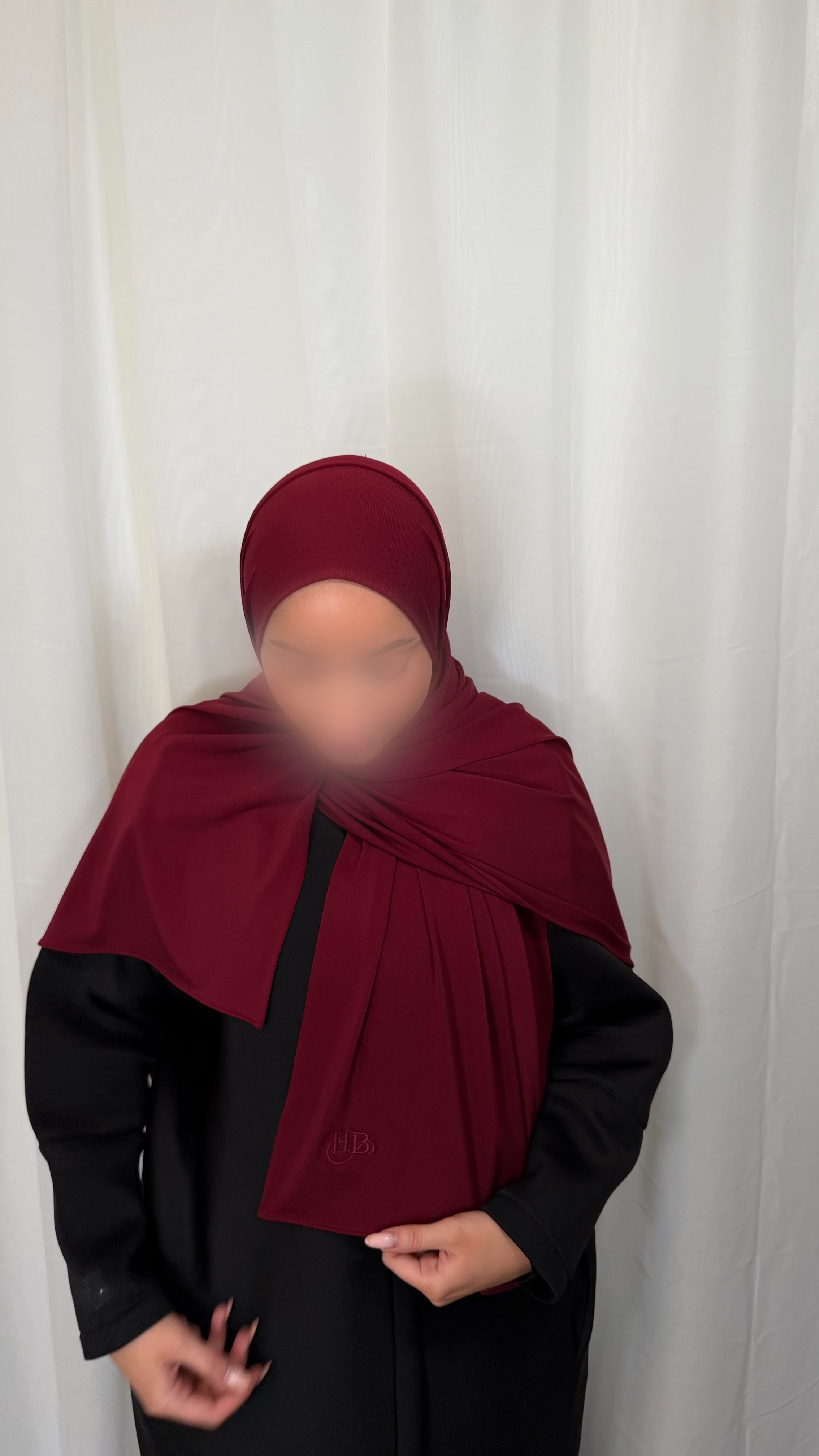 Premium Jersey Hijab - Ruby