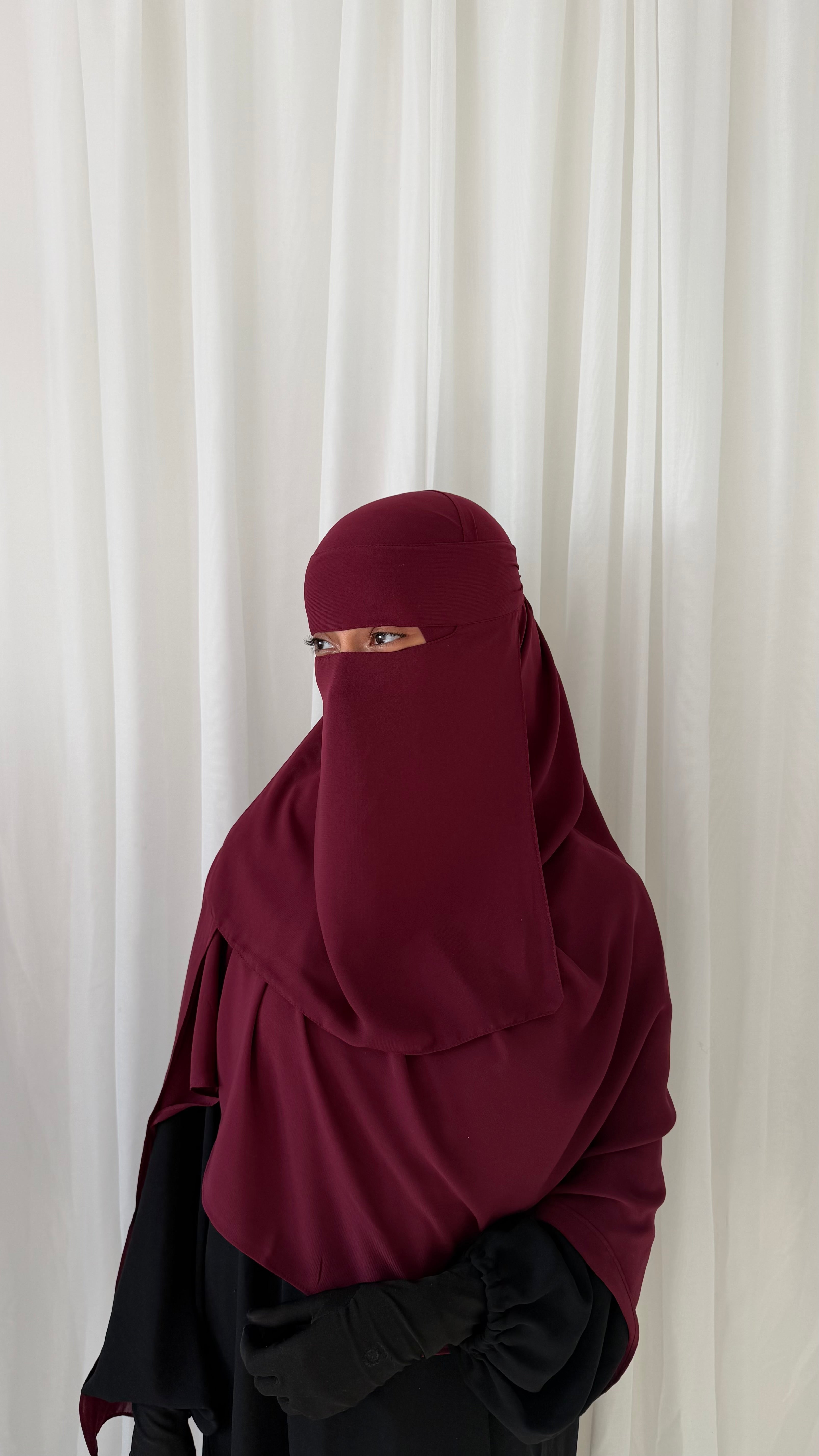 Niqab set - Cherry