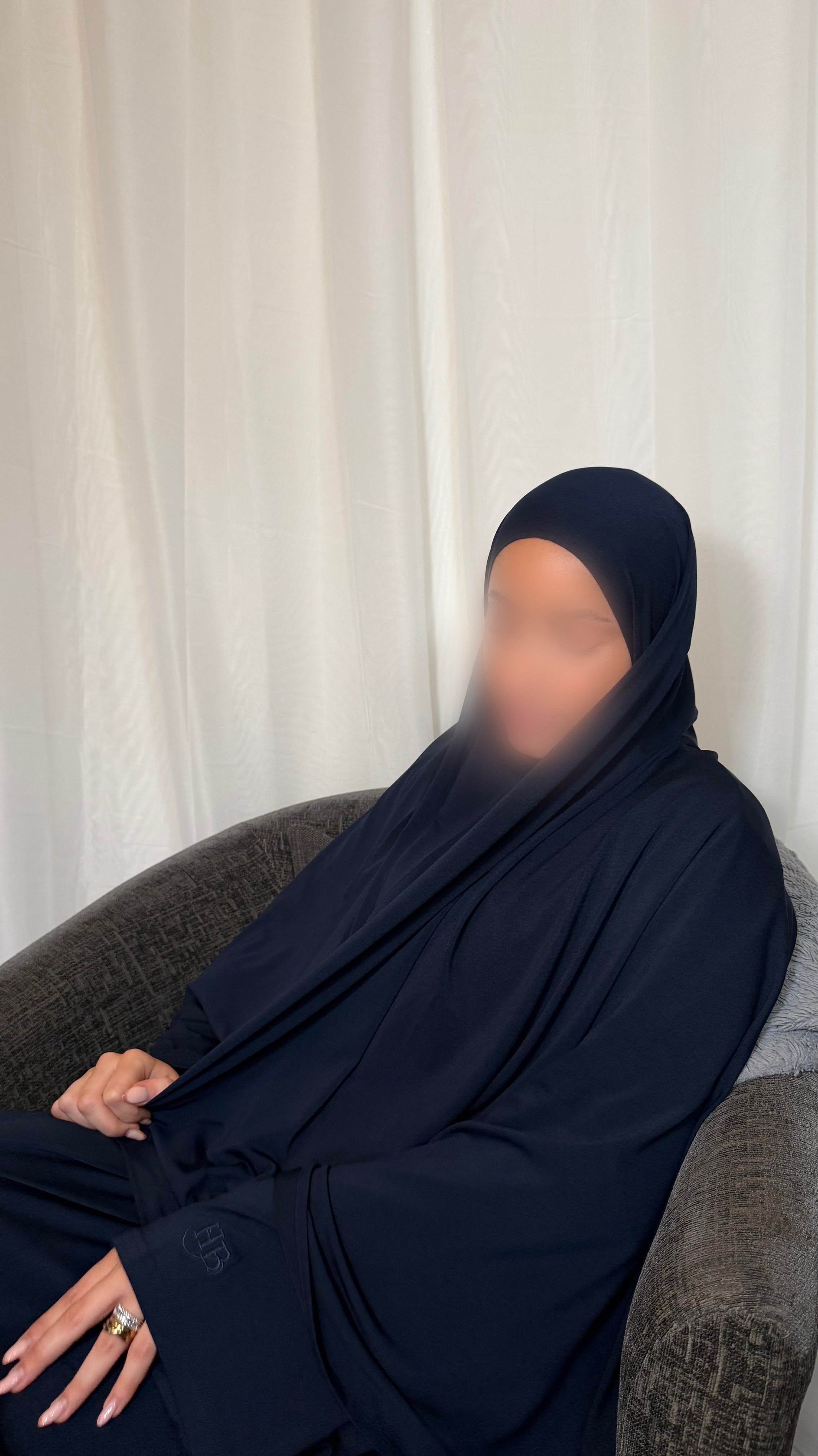 Khimar Abaya Set - Sea