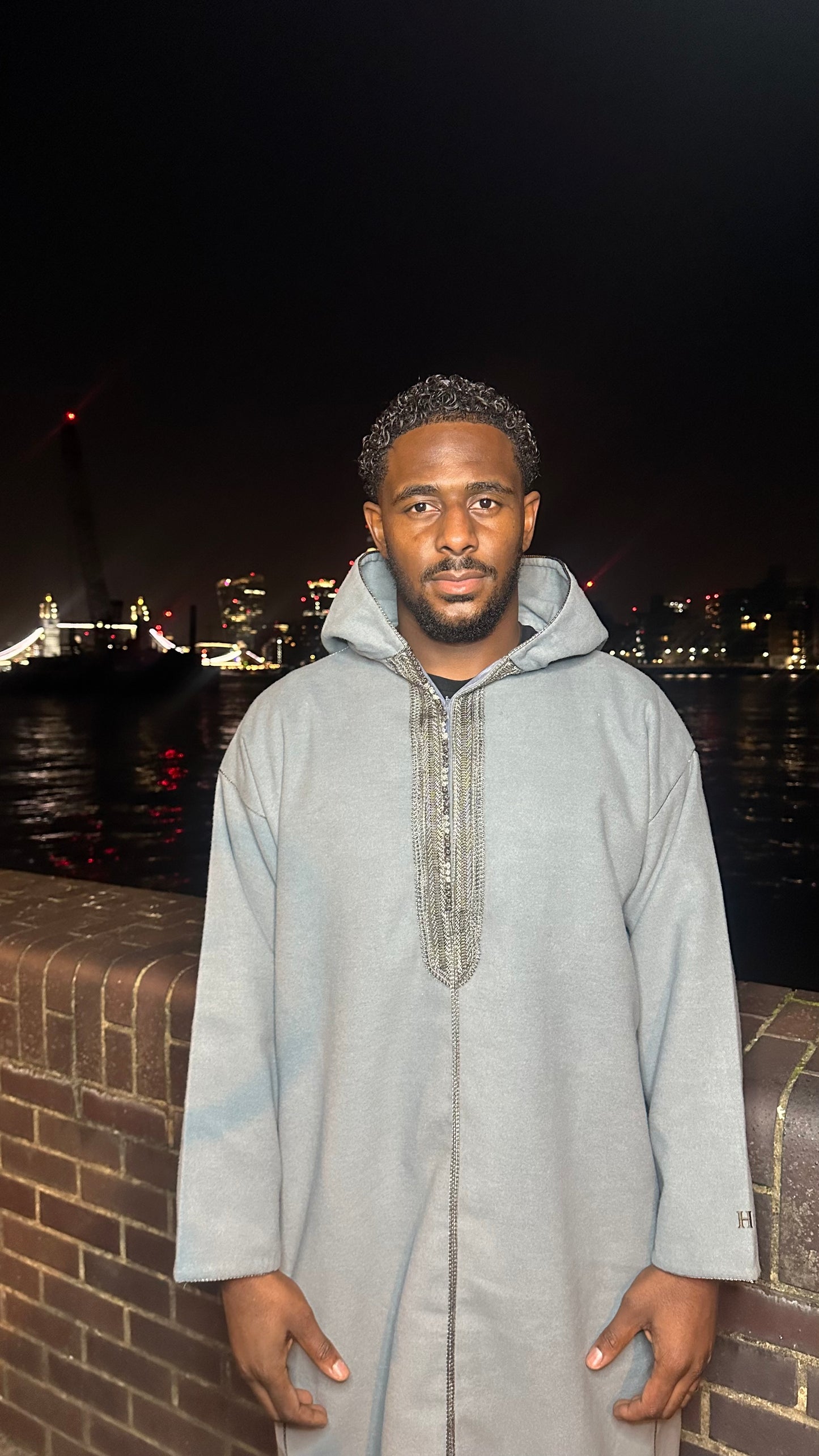 Bilad "Luxe" Djellaba - Cool Grey