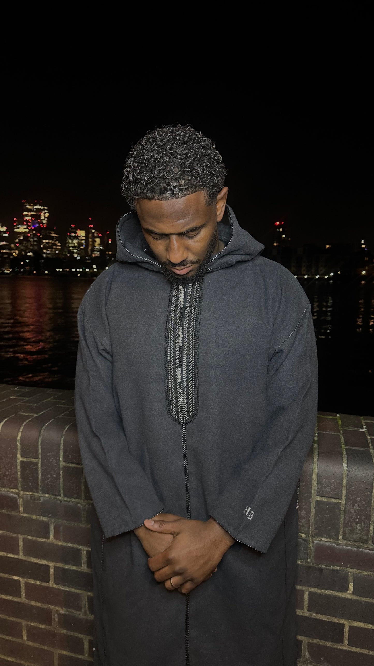 Bilad "Luxe" Djellaba - Onyx