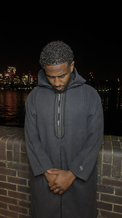 Bilad "Luxe" Djellaba - Onyx