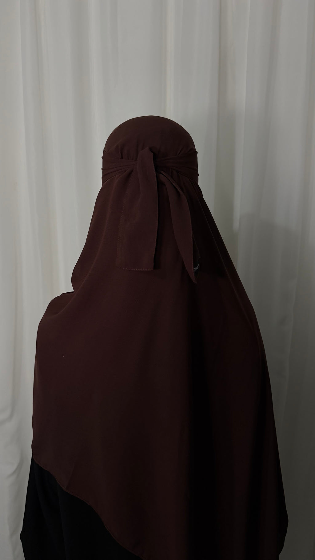 Nose string niqab set - Walnut