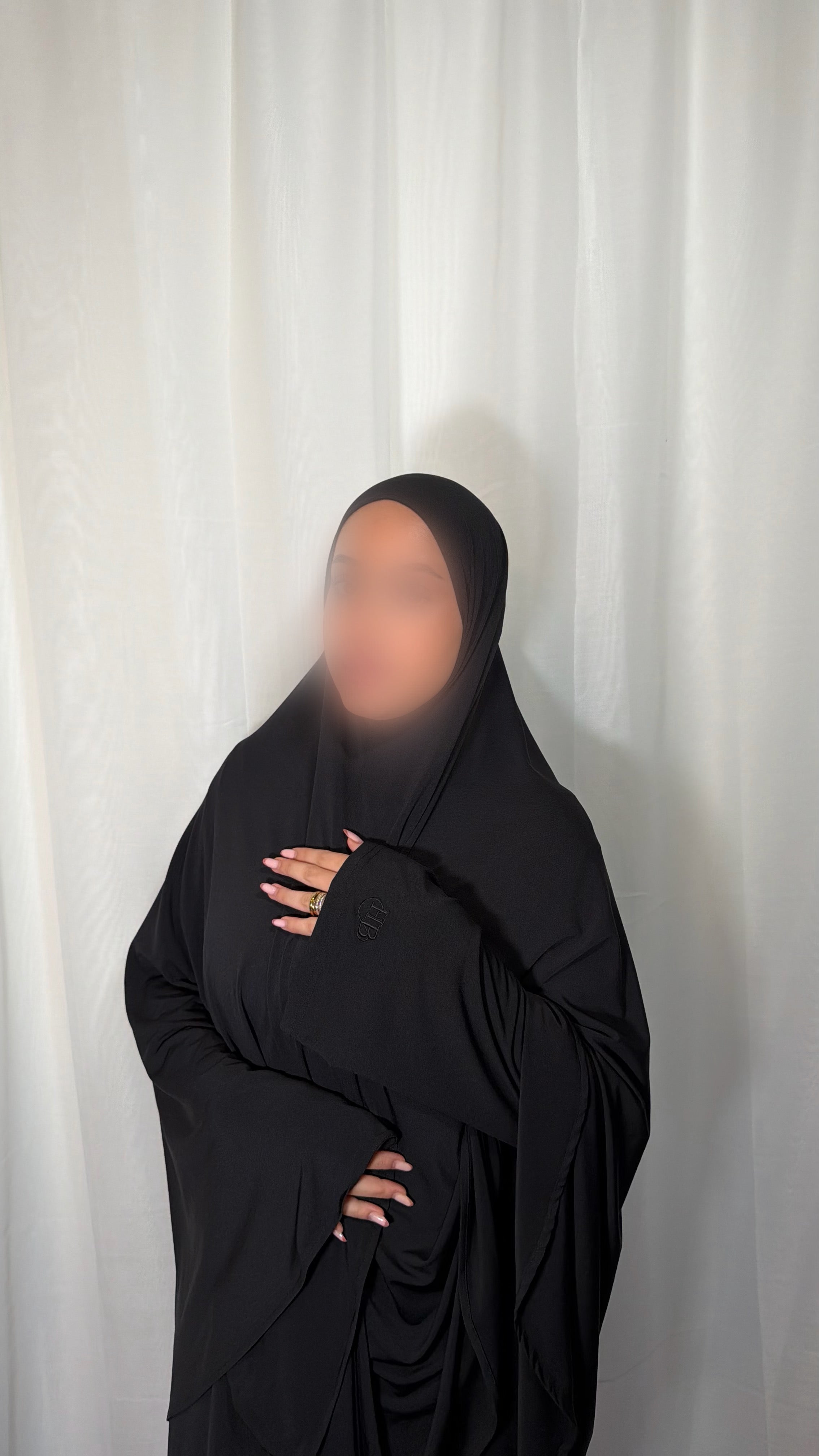 Khimar Abaya Set - Noir