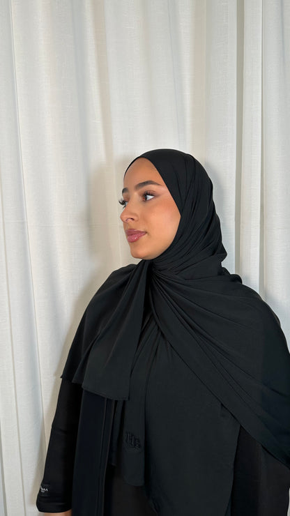Premium Jersey Hijab - Midnight