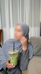 Bamboo Jersey Hijab - Pebble