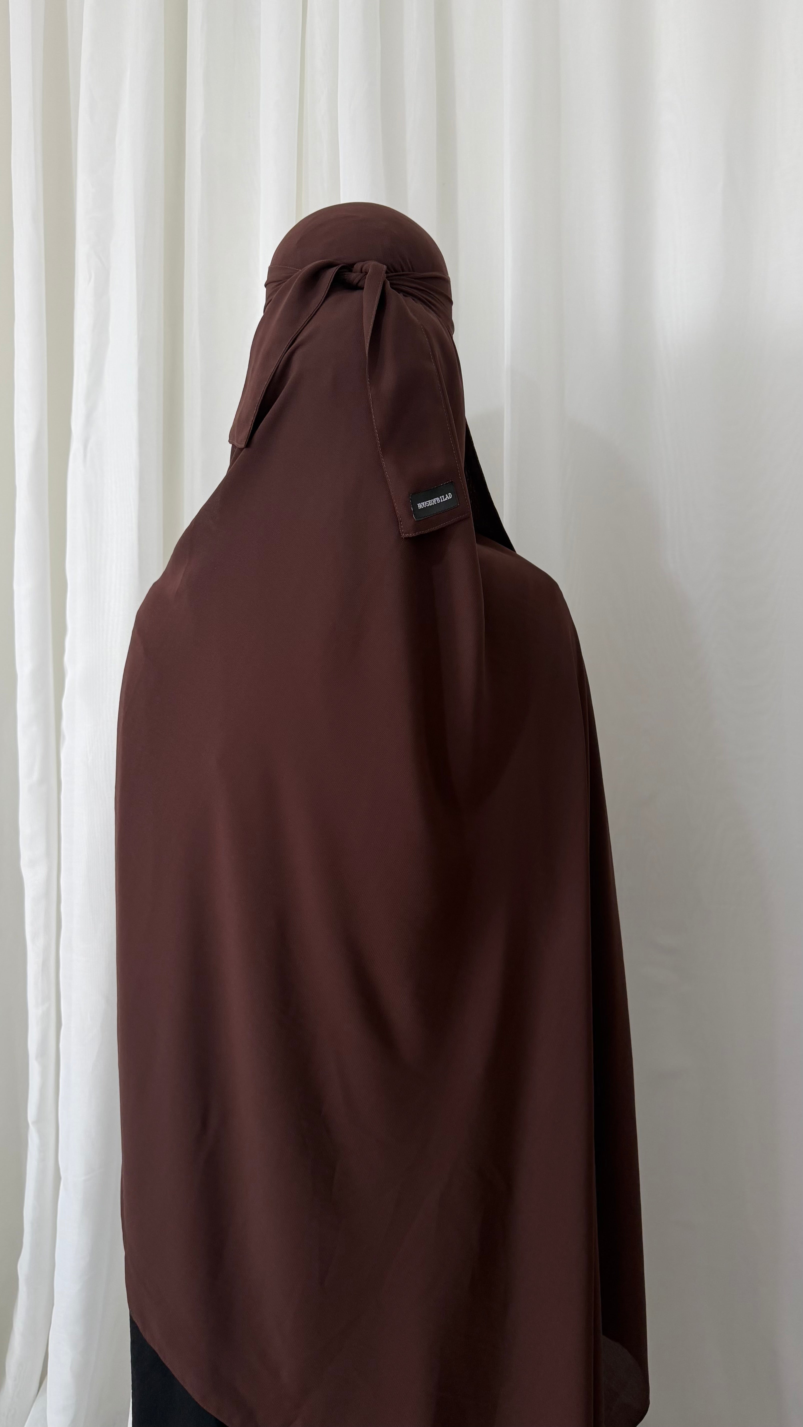 Maxi niqab set - Walnut