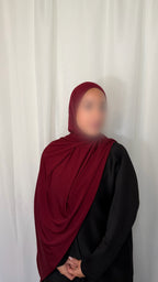 Premium Jersey Hijab - Ruby