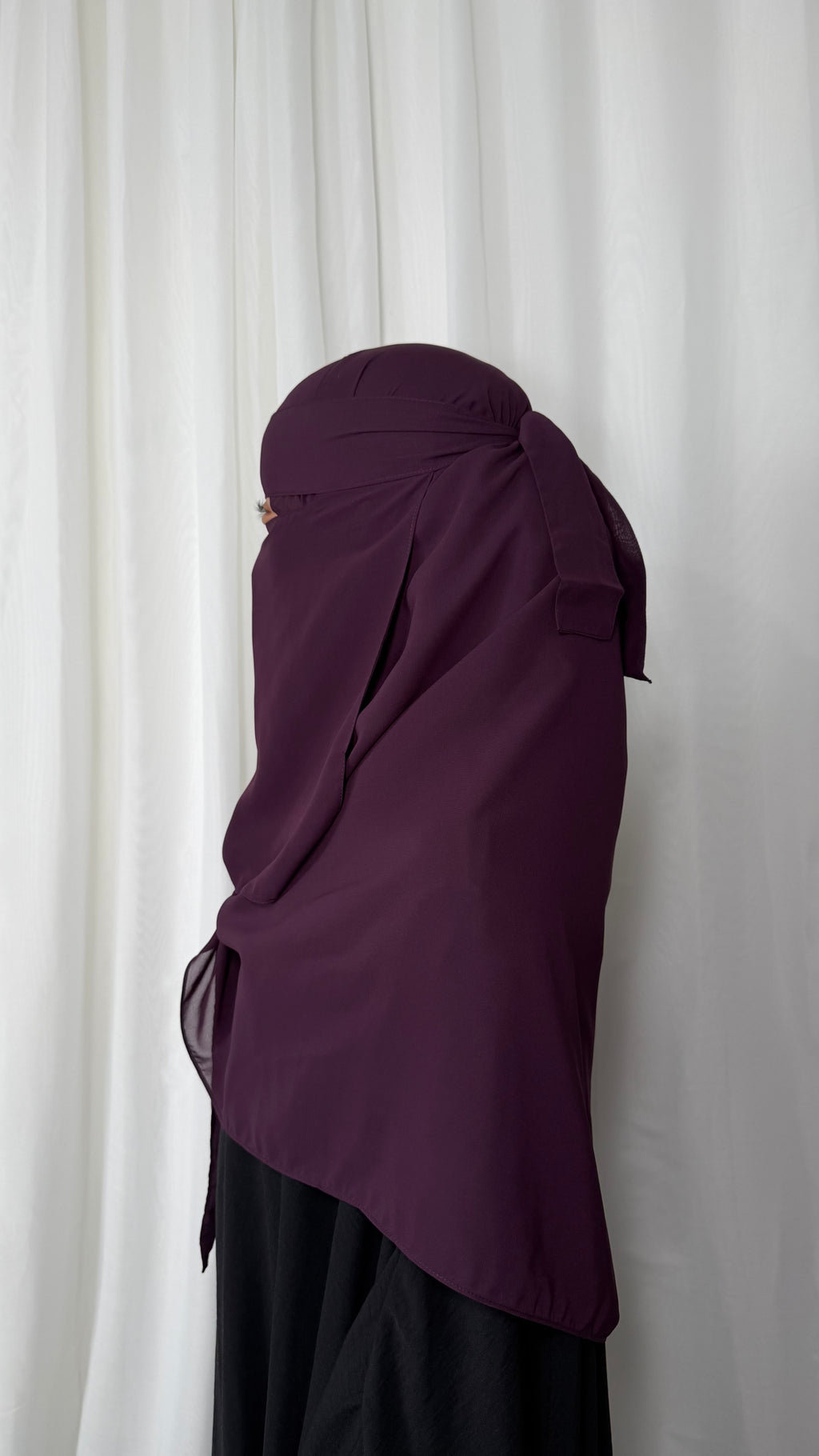 Nose string niqab set - Grape