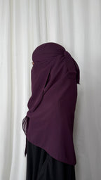 Nose string niqab set - Grape