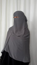 Maxi niqab set - Cloud