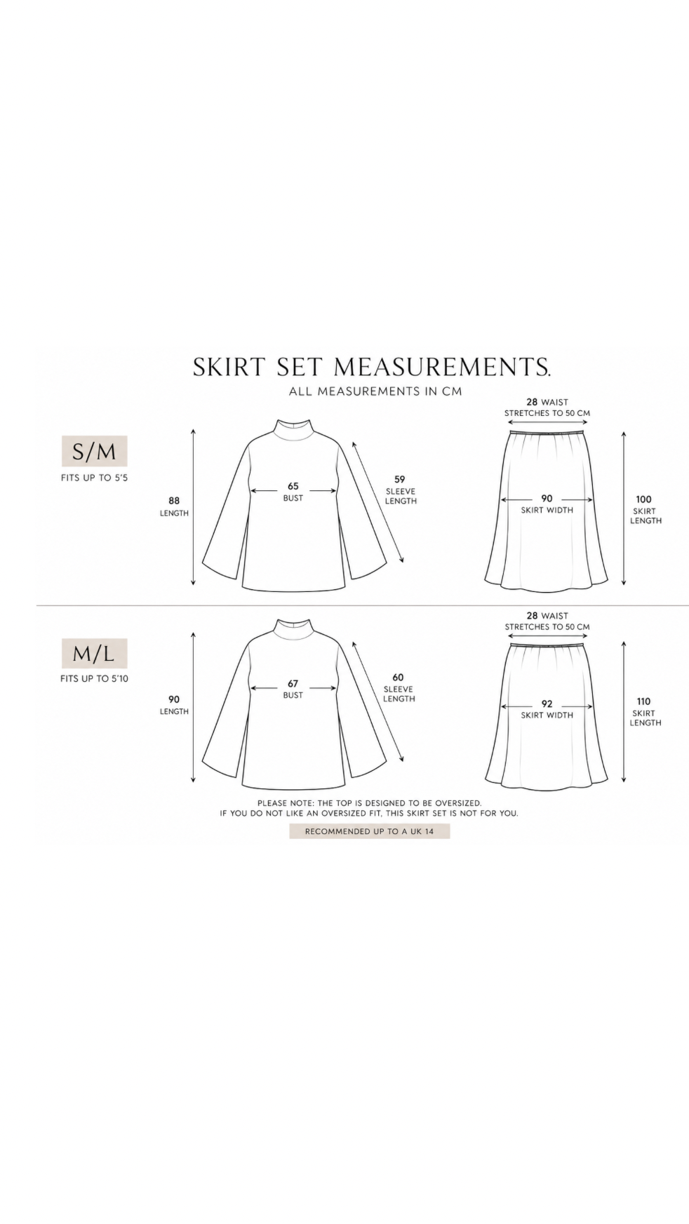 Skirt Set - Pebble